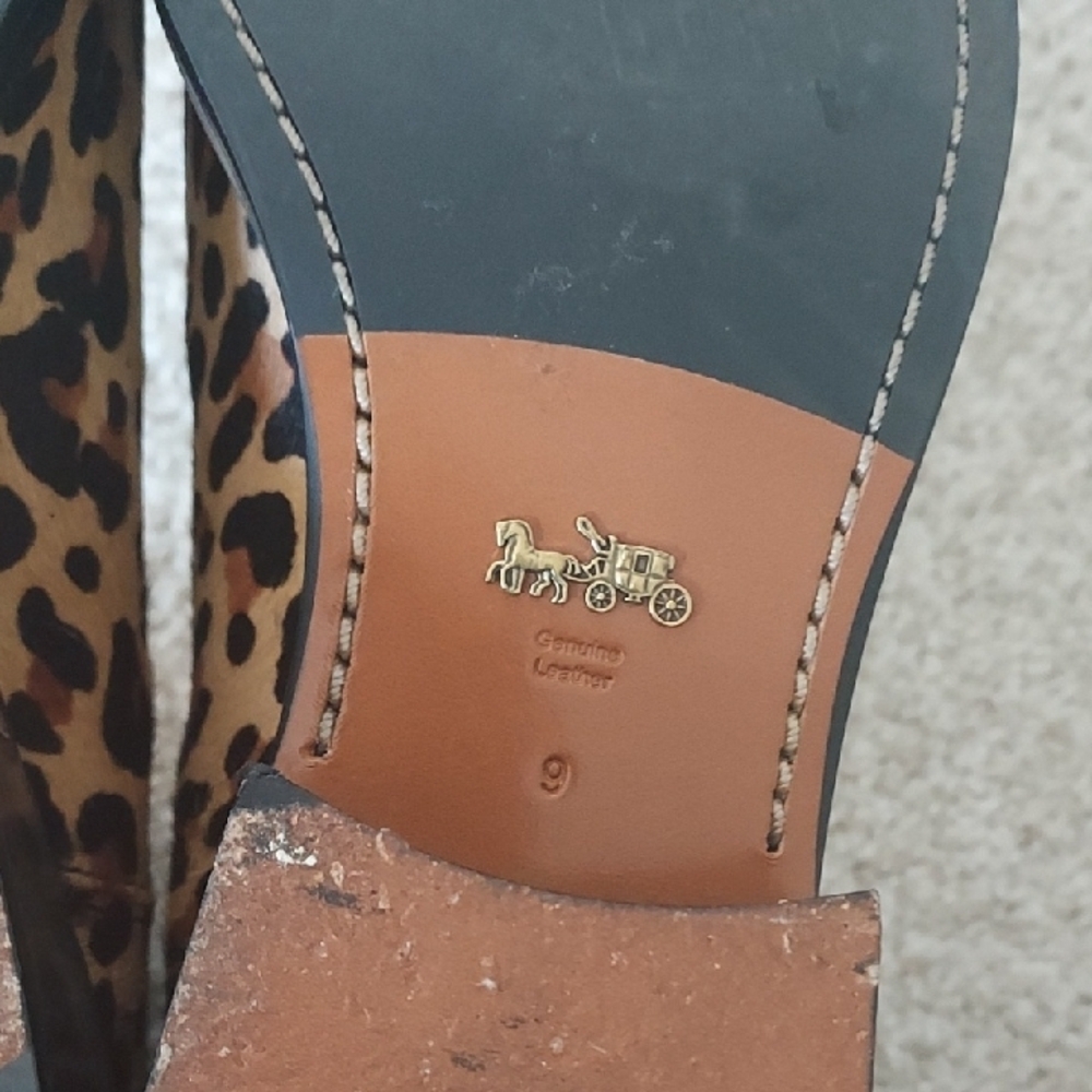 Coach Leopard Print Ankle Boots - Picture 8 of 12